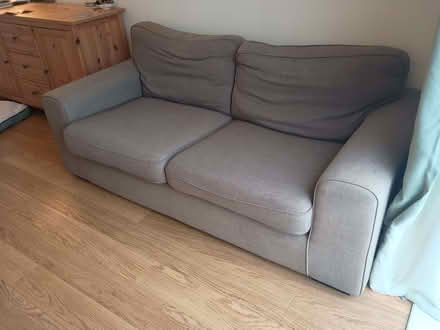 Photo of free Grey three seater sofa (Drayton OX13) #2