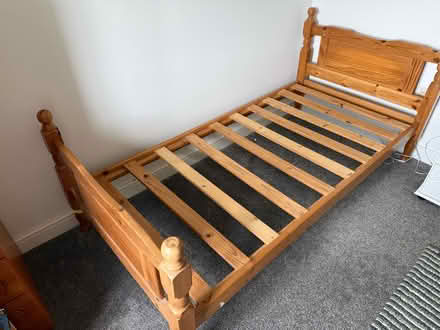 Photo of free pine single bed frame (Penrith CA11) #1