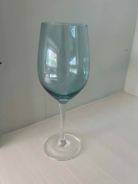 Photo of free Set of 6 wine glasses teal blue (Thurnby Leicester LE7) #3