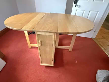 Photo of free Pine folding table and 2 chairs (bognor regis PO22) #1