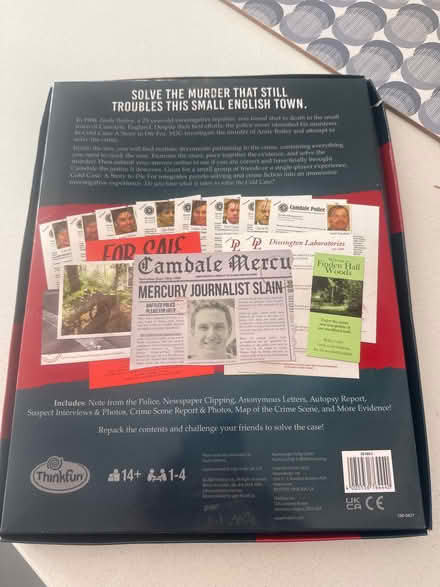 Photo of free Murder mystery paper game (Gadebridge HP1) #3