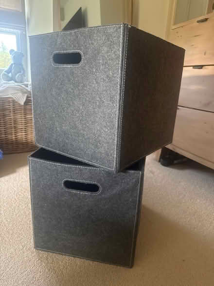 Photo of free 2 x Felt ikea kallax drawers (Bedlington NE22) #1