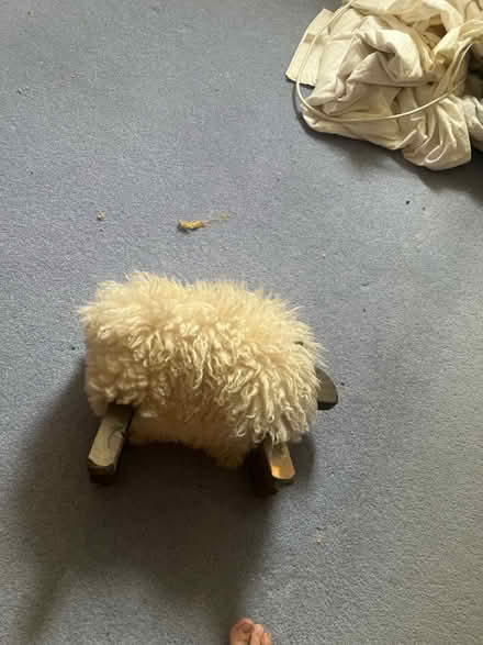 Photo of free Australian sheepskin footstool (Foxton CB22) #1