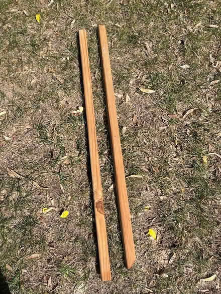 Photo of free ~4’ cedar stakes (east Carpentersville) #1