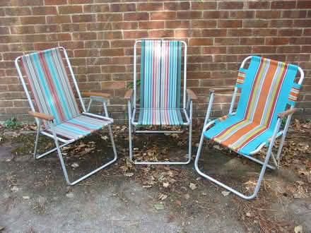 Photo of free 3 folding chairs (Mount Pleasant GU9) #1