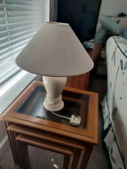 Photo of free Cream lamp and lamp shade (BA1 Bath) #1