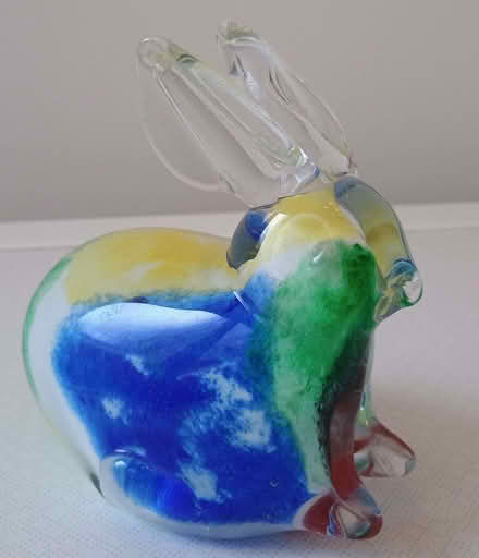 Photo of free Multi coloured sand filled glass Rabbit (Barbourne WR3) #2