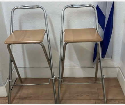 Photo of free Panasonic Fax Machine , 2 vintage leather stools, 2 stands, (Shepherds Bush W6) #1