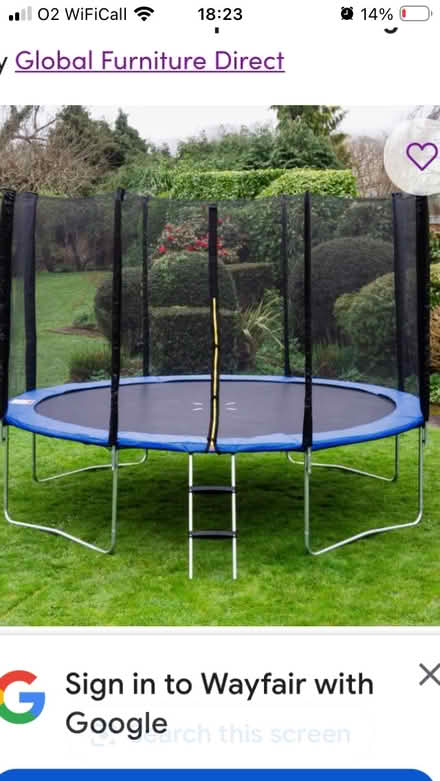 Photo of 12ft round of trampoline (Riddlesdown CR8) #1
