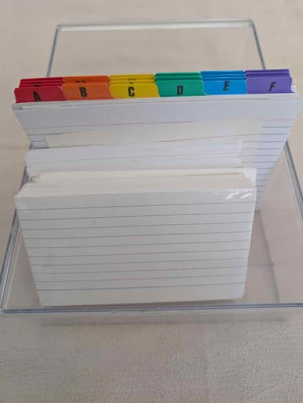 Photo of free Ryman revision cards and dividers (UB6 9BU) #2