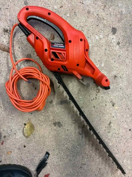 Photo of free Black & Decker hedge trimmer - working but cable cut (Great Boughton CH3) #1