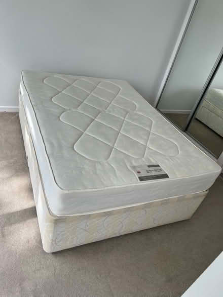 Photo of free Double beds x 2 (mattresses and bases) (Walham Green SW6) #1
