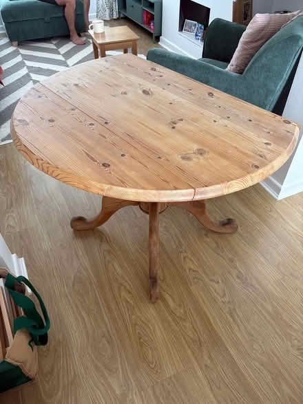 Photo of free Solid wood foldable table 6pp (Poynton Sk12 1qb) #3