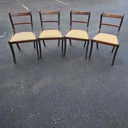 Photo of free 4 reproduction dining chairs (Britannia Wharf BD16) #1
