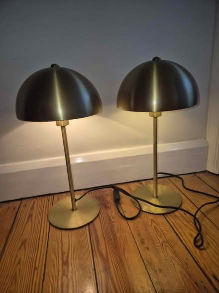 Photo of free 2 brass table lamps (Stamford PE9) #1