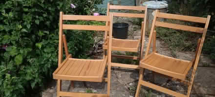 Photo of free Wooden Folding chairs (Dersingham PE31) #1