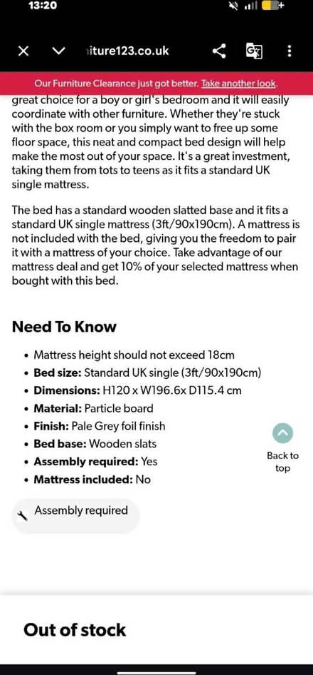 Photo of free children’s bed (Sidcup DA15) #2