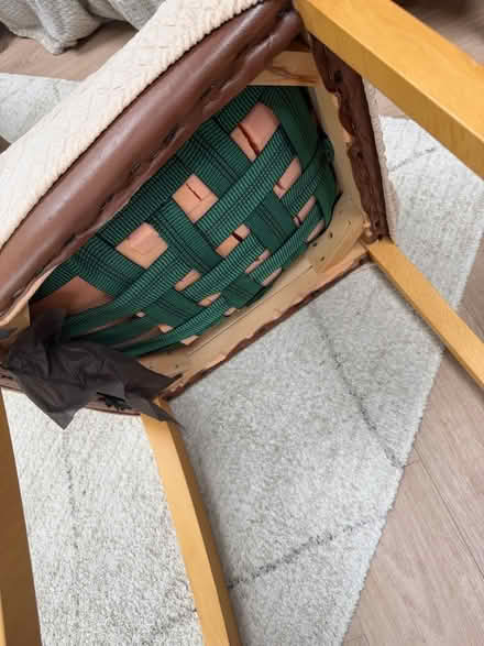 Photo of free Set of 8 brown leather dining chairs (Overton WA6) #3