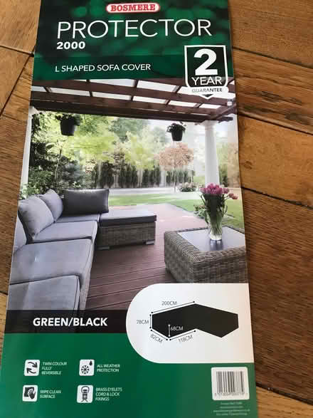 Photo of free Outdoor L-shaped sofa cover (Manningtree CO11) #2