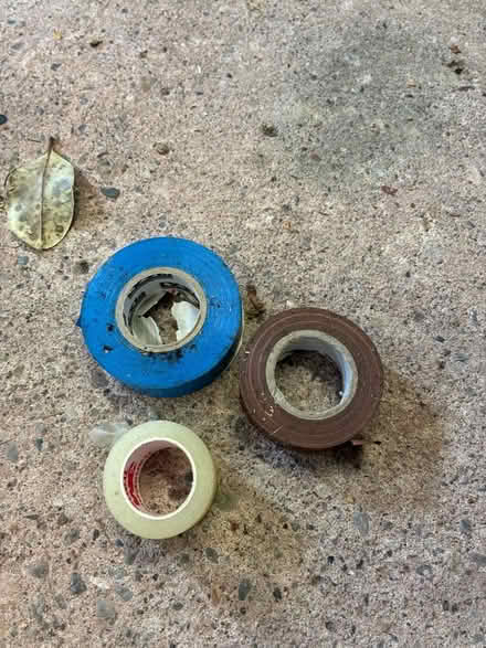 Photo of free Two rolls PVC insulation tape and a roll of transpore tape (Great Boughton CH3) #1