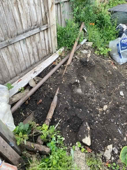 Photo of free Metal poles - washing line? (BA2) #1