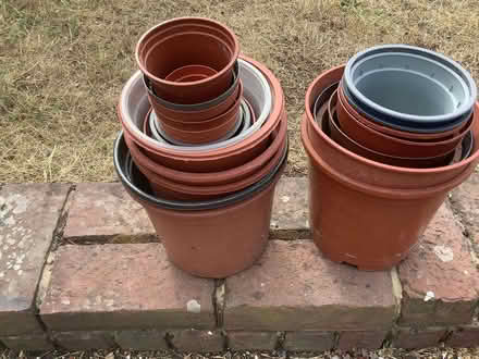 Photo of free Plastic garden pots. Various (Croydon) #1