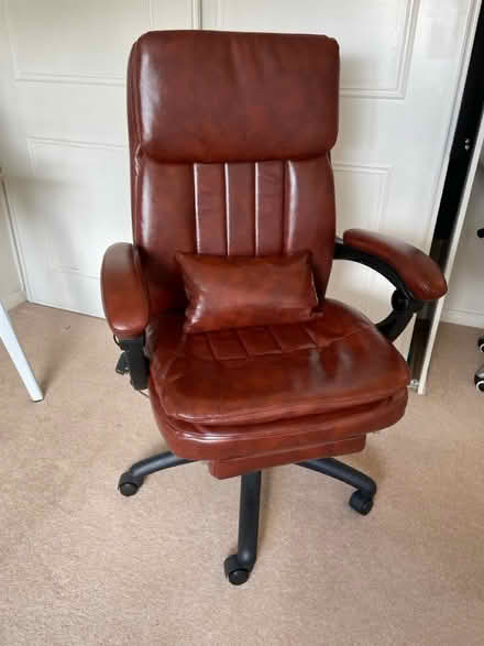 Photo of free Faux leather computer chair (Bisley, GU24) #1