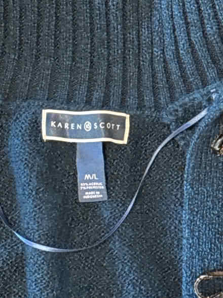 Photo of free Size M/L Cozy Blue Shawl (Clason Point Bronx NY) #2