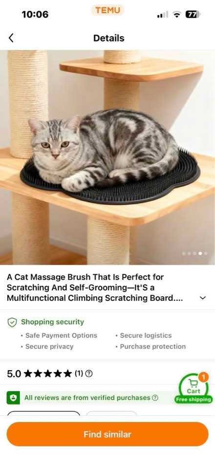 Photo of free Cat scratching board massager (Knockholt/Dunton Green TN14) #4