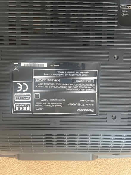 Photo of free 26” Panasonic TV (Waterlooville PO7) #2