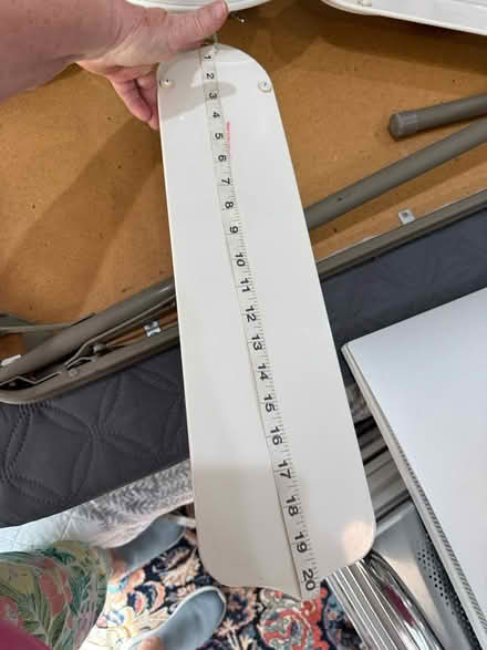 Photo of free 2 white 60 inch fans (Fox trail, loxahatchee) #2