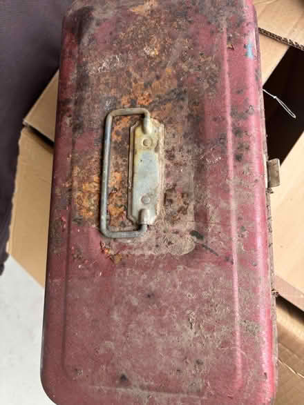 Photo of free Vintage Tool Box w Misc. Contents (South Brampton) #2