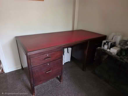 Photo of free Wooden Desk (Blackhall Mill NE17) #1