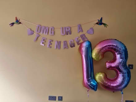 Photo of free 13th birthday banner and balloons (Croydon, CR0) #1