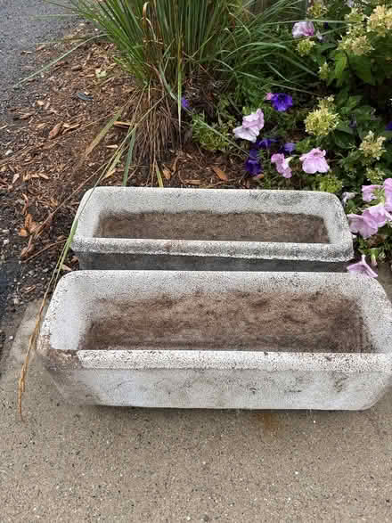 Photo of free Two concrete planters (13 Mile and Old Novi Rd.) #2