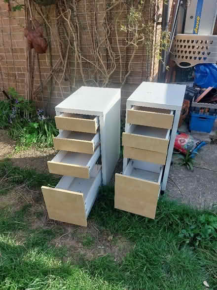 Photo of free filing plus 2 draws cabinets x2 (Cox Green SL6) #1
