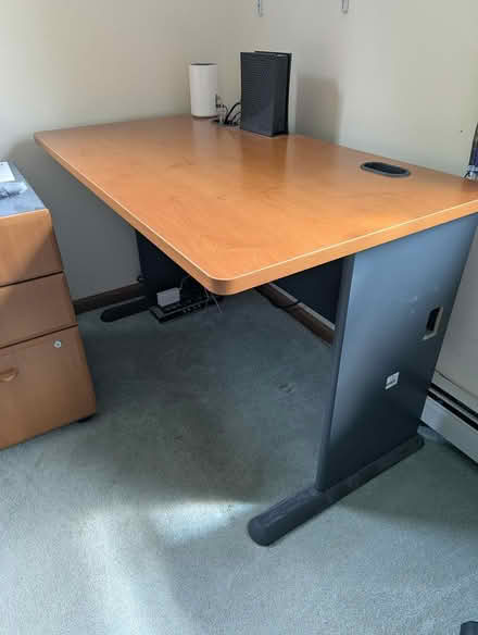 Photo of free Desk & Under File Cabinet (New Paltz) #1
