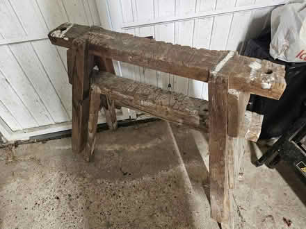Photo of free 2 x wooden saw horses (Bexhill tn40) #2