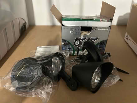 Photo of free Pair of solar spot lights (Northcourt OX14) #2