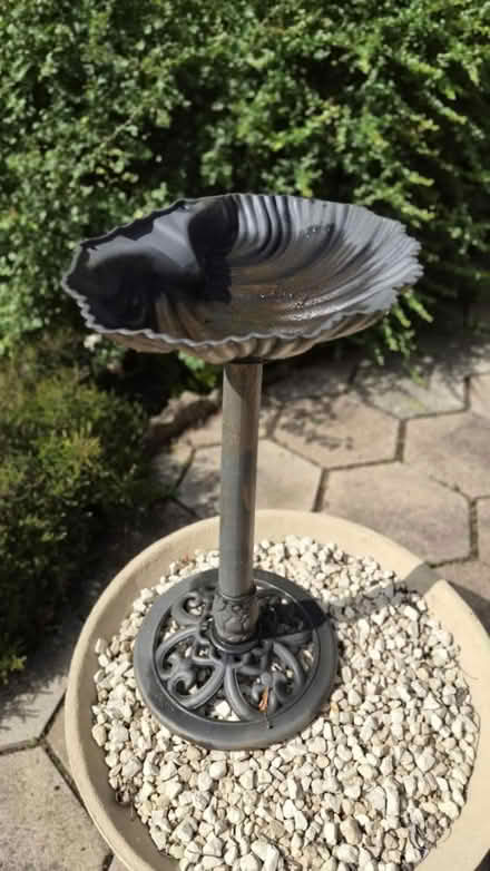 Photo of free Bird bath, plastic about 3ft tall (hucknall ng15) #1