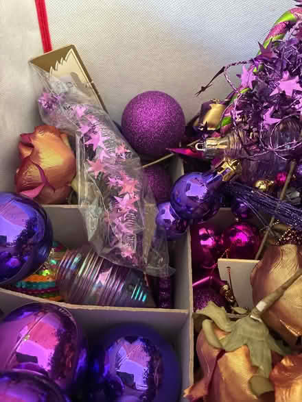 Photo of free Bundle of purple Christmas decorations (Greenstead CO4) #3