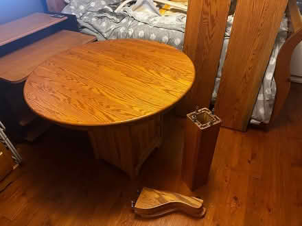 Photo of free Oak table & chairs/china hutch + (Near Westwood and lougheed) #4