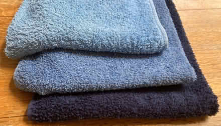 Photo of free 3 small blue towels (Wootton OX13) #2