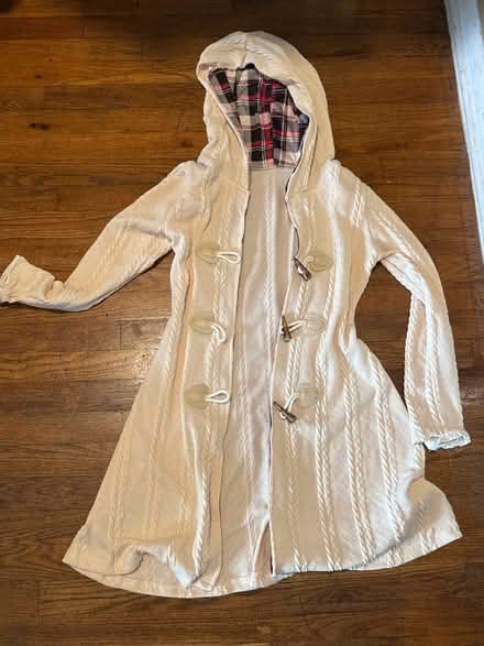 Photo of free Size S - Beige Hooded Sweater (Clason Point Bronx NY) #1