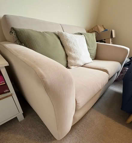 Photo of free Cream two seater sofa (Swan Green WA16) #1