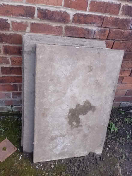 Photo of free 4 x large paving slabs 900mm x 600 (Featherstone WF7) #1