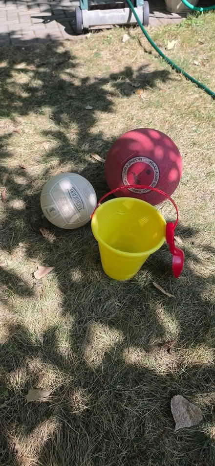 Photo of free kickball, volleyball and pail (13 1/2 and Farmington) #1