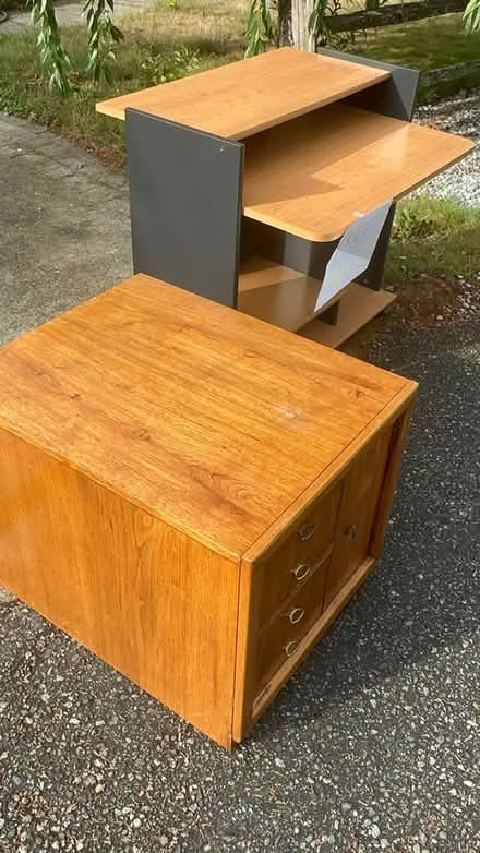 Photo of free Oak table & chairs/china hutch + (Near Westwood and lougheed) #2