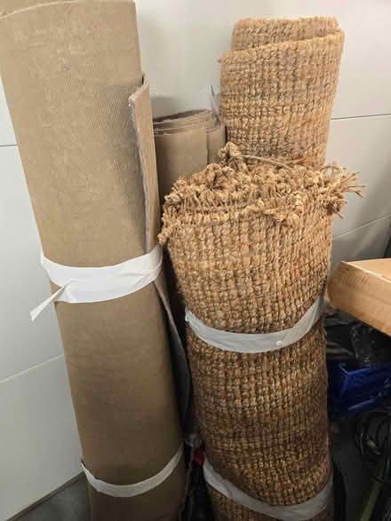 Photo of free Old jute rug with underlay (Bitter Lake) #1