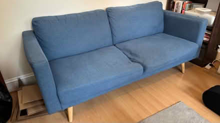 Photo of free Blue 3 seater sofa (Putney Bridge Road SW15) #1